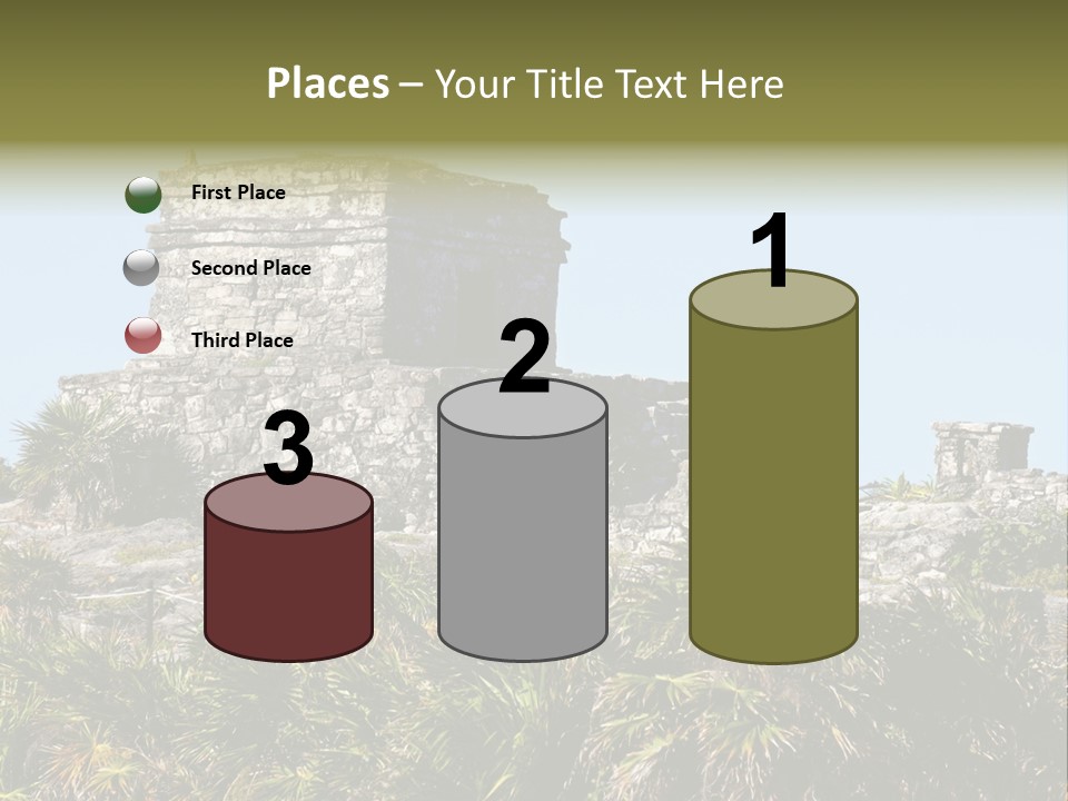 Archeological Site Tulum Building PowerPoint Template