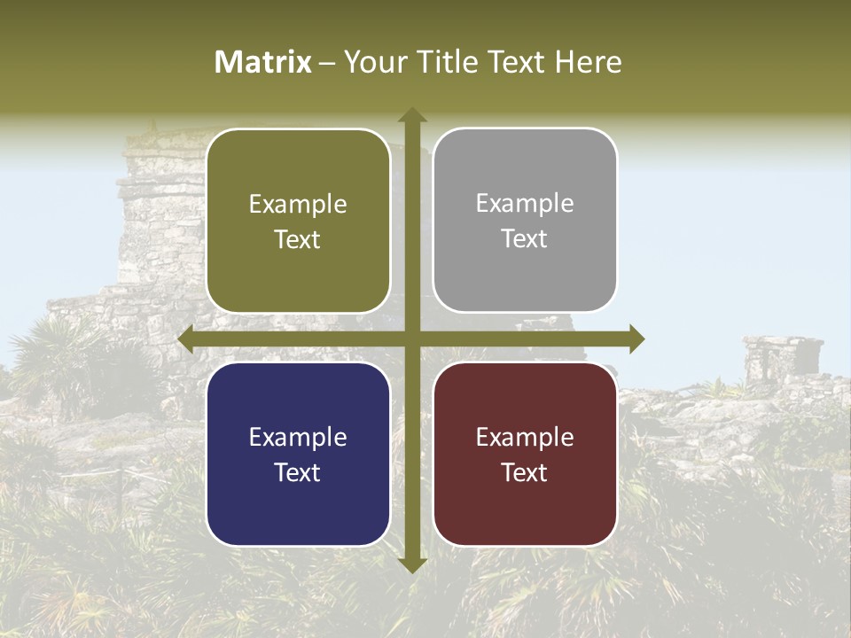 Archeological Site Tulum Building PowerPoint Template