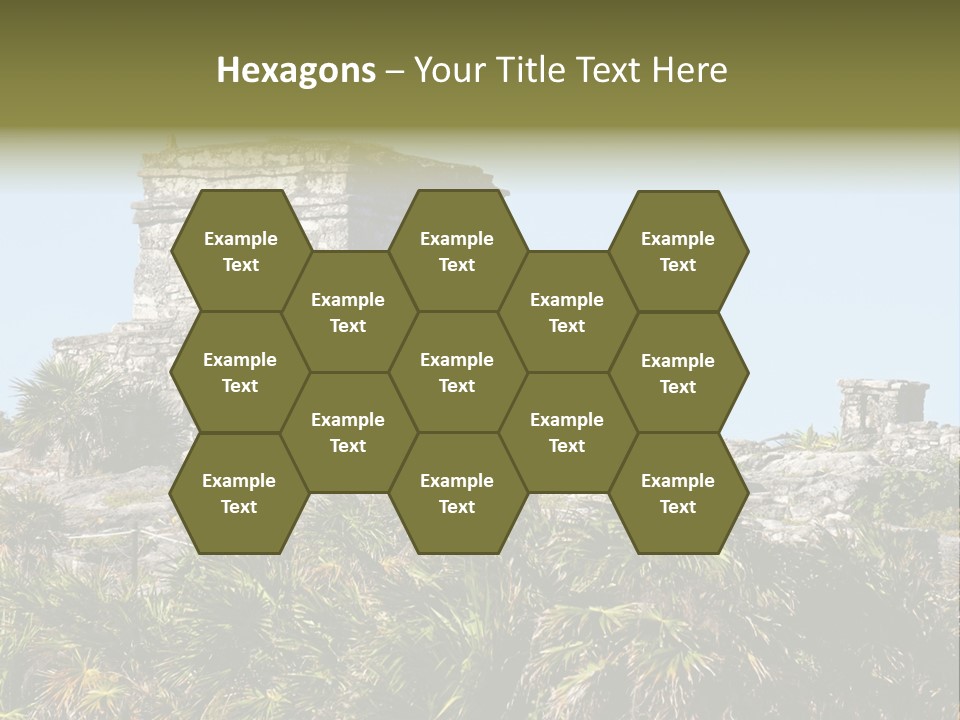 Archeological Site Tulum Building PowerPoint Template