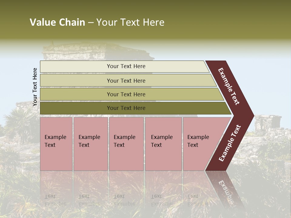 Archeological Site Tulum Building PowerPoint Template