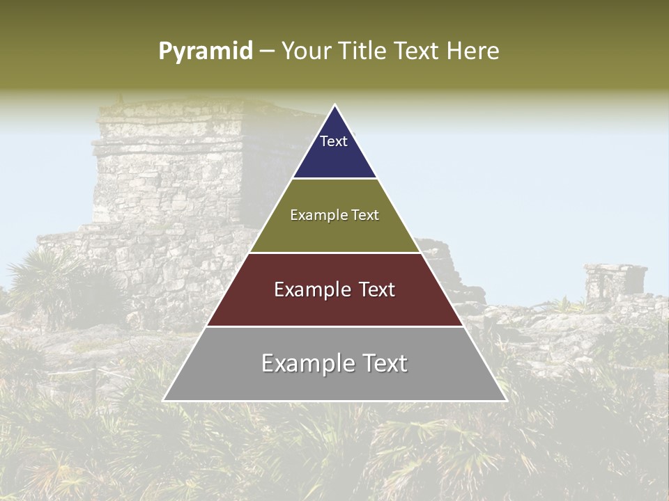 Archeological Site Tulum Building PowerPoint Template