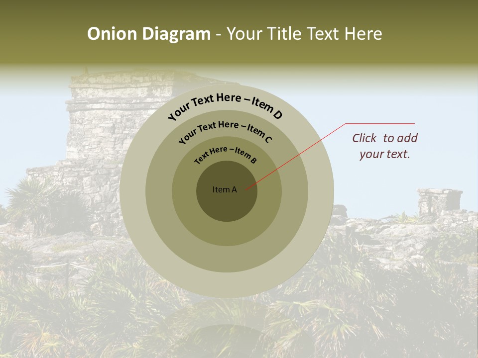 Archeological Site Tulum Building PowerPoint Template