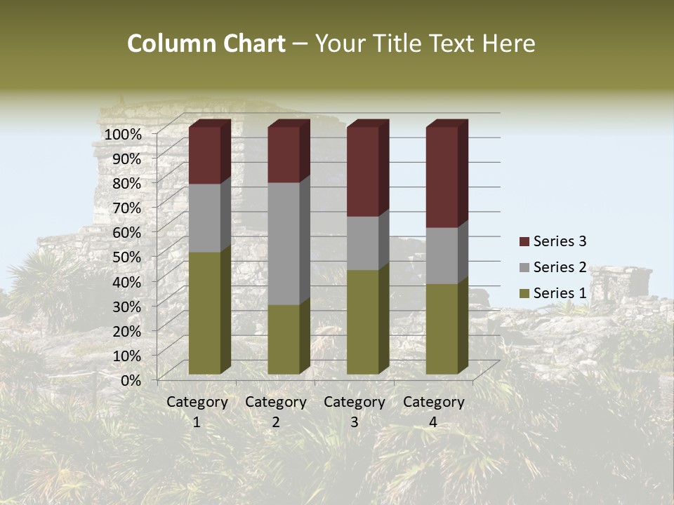 Archeological Site Tulum Building PowerPoint Template