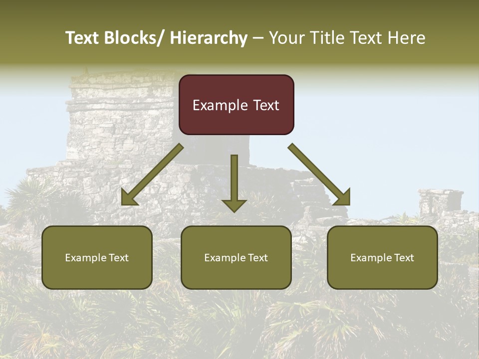 Archeological Site Tulum Building PowerPoint Template