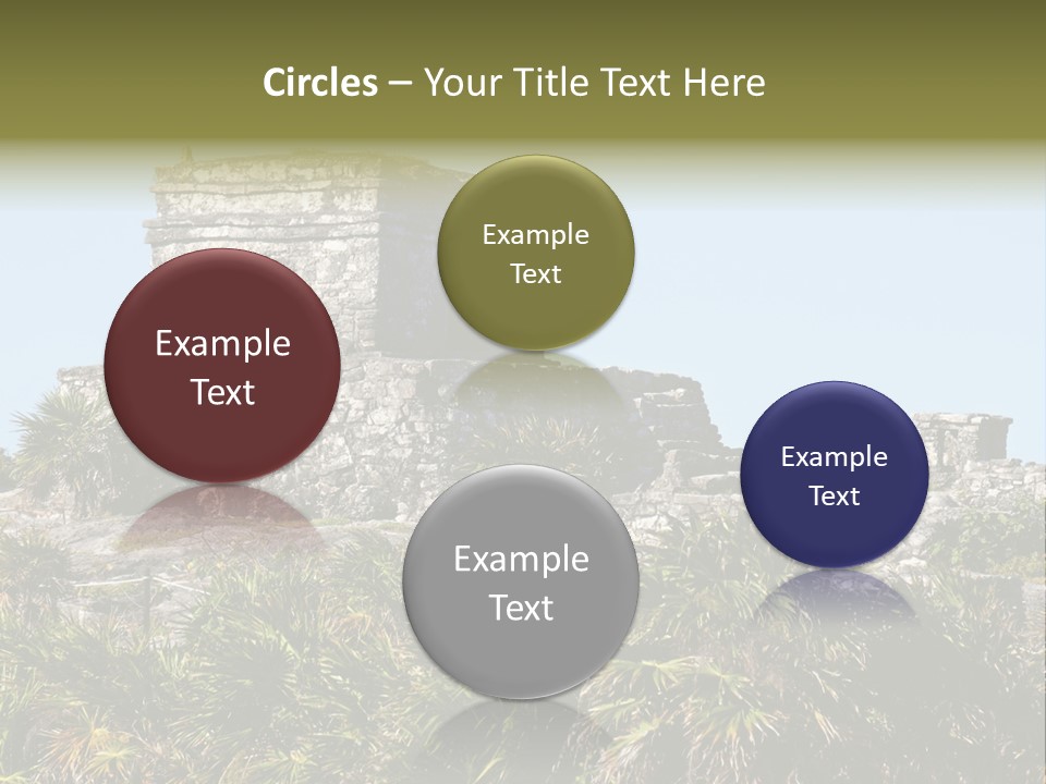Archeological Site Tulum Building PowerPoint Template