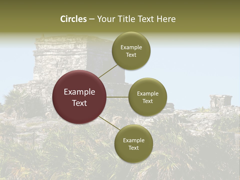 Archeological Site Tulum Building PowerPoint Template