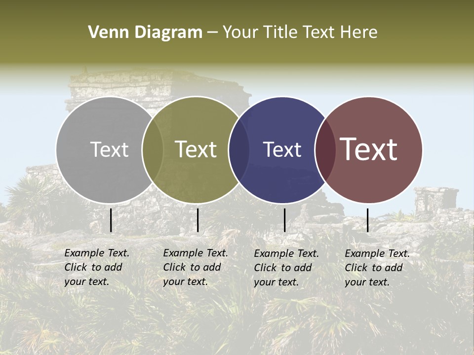 Archeological Site Tulum Building PowerPoint Template