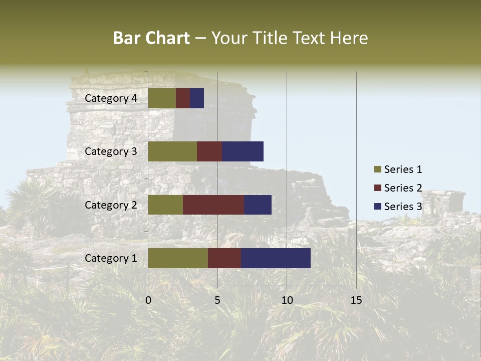 Archeological Site Tulum Building PowerPoint Template