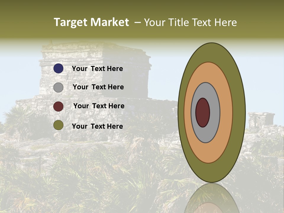 Archeological Site Tulum Building PowerPoint Template