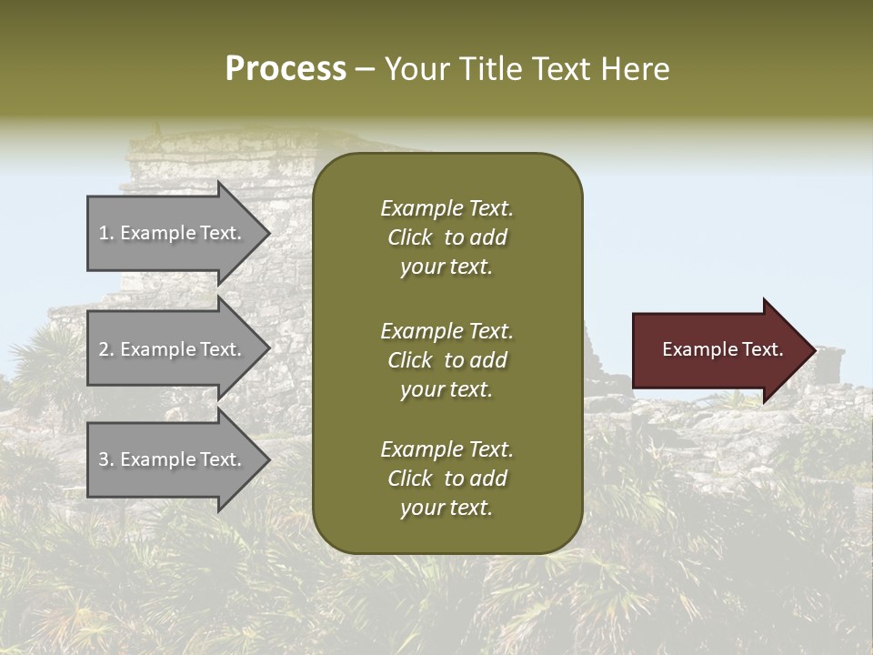 Archeological Site Tulum Building PowerPoint Template