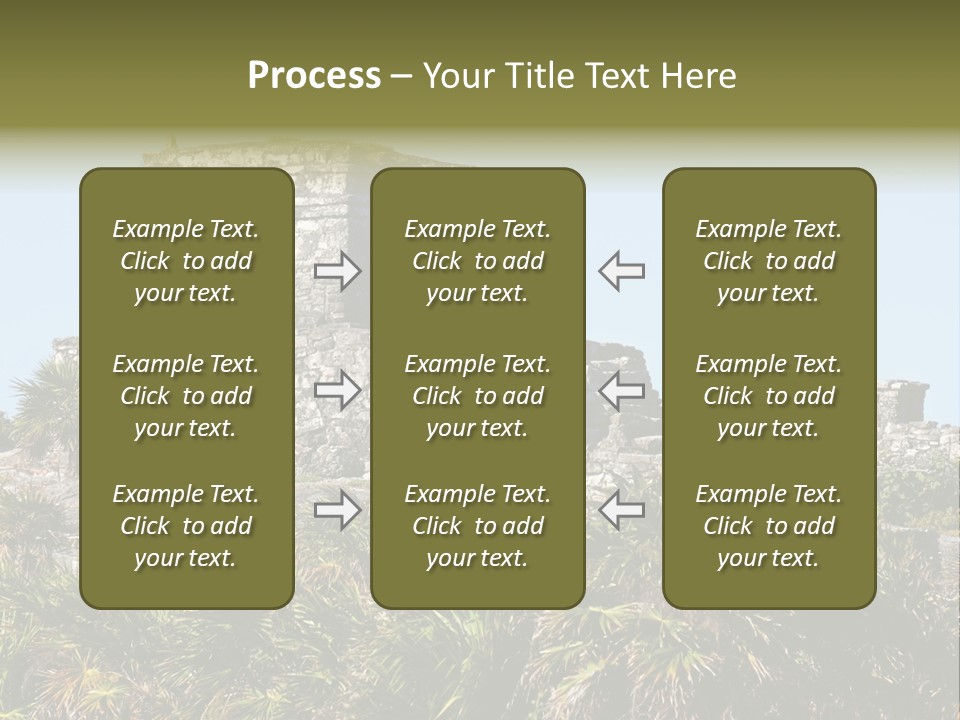 Archeological Site Tulum Building PowerPoint Template