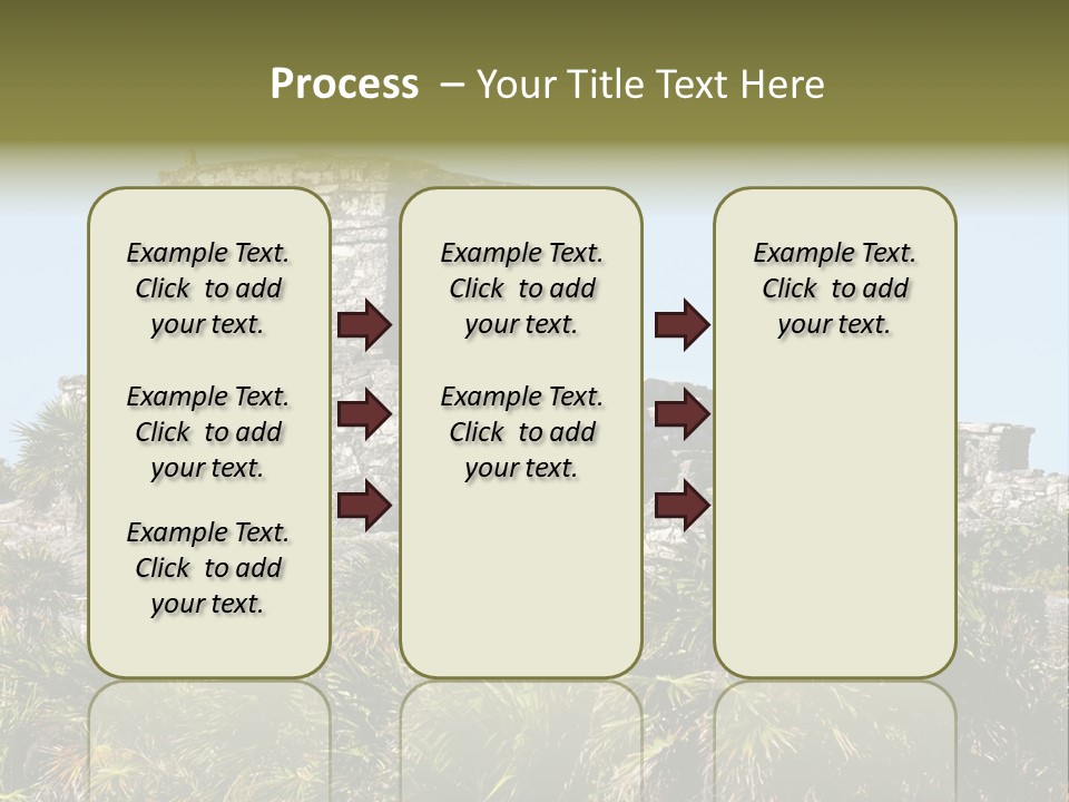 Archeological Site Tulum Building PowerPoint Template