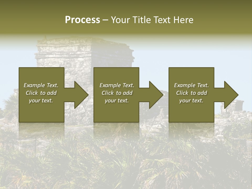 Archeological Site Tulum Building PowerPoint Template