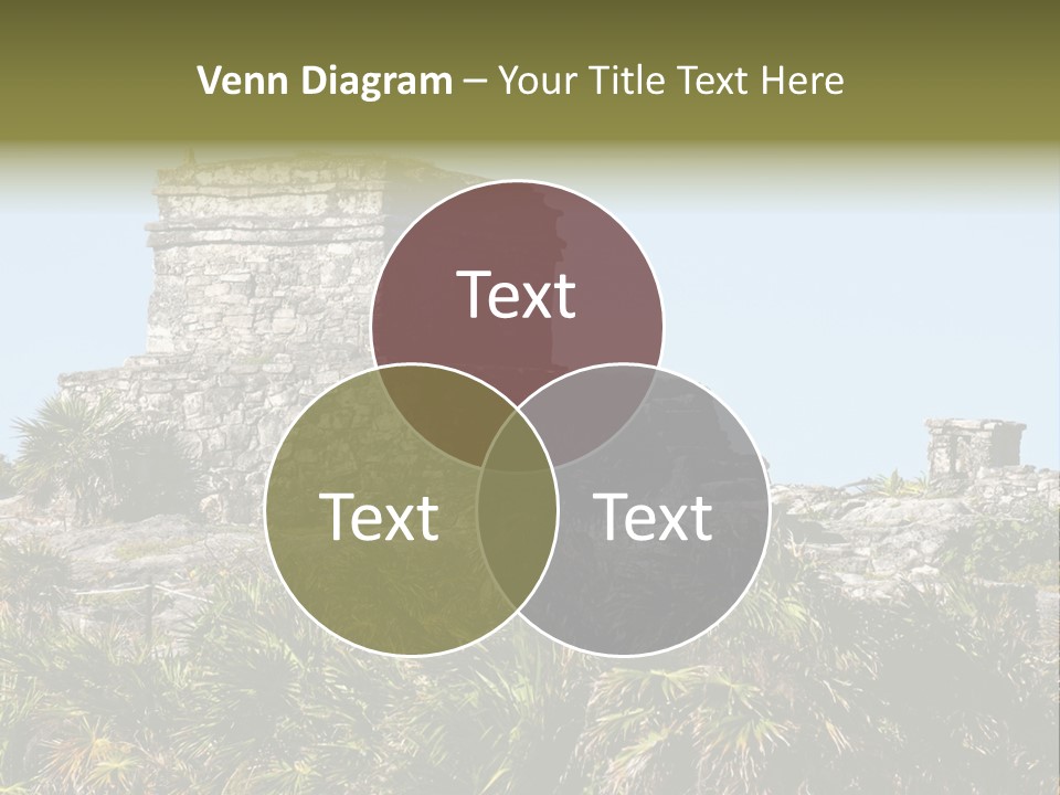 Archeological Site Tulum Building PowerPoint Template