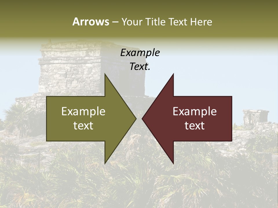 Archeological Site Tulum Building PowerPoint Template