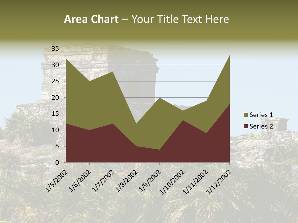 Archeological Site Tulum Building PowerPoint Template