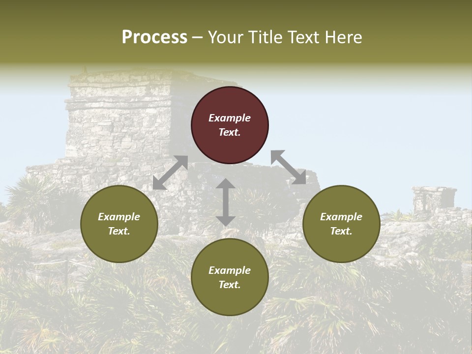 Archeological Site Tulum Building PowerPoint Template