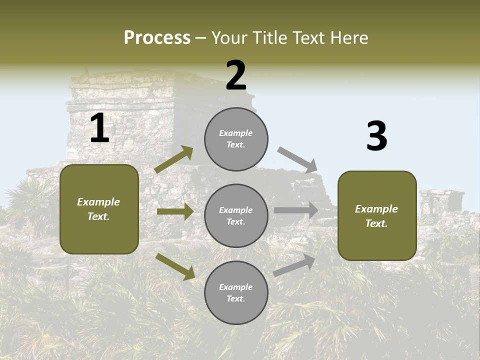 Archeological Site Tulum Building PowerPoint Template