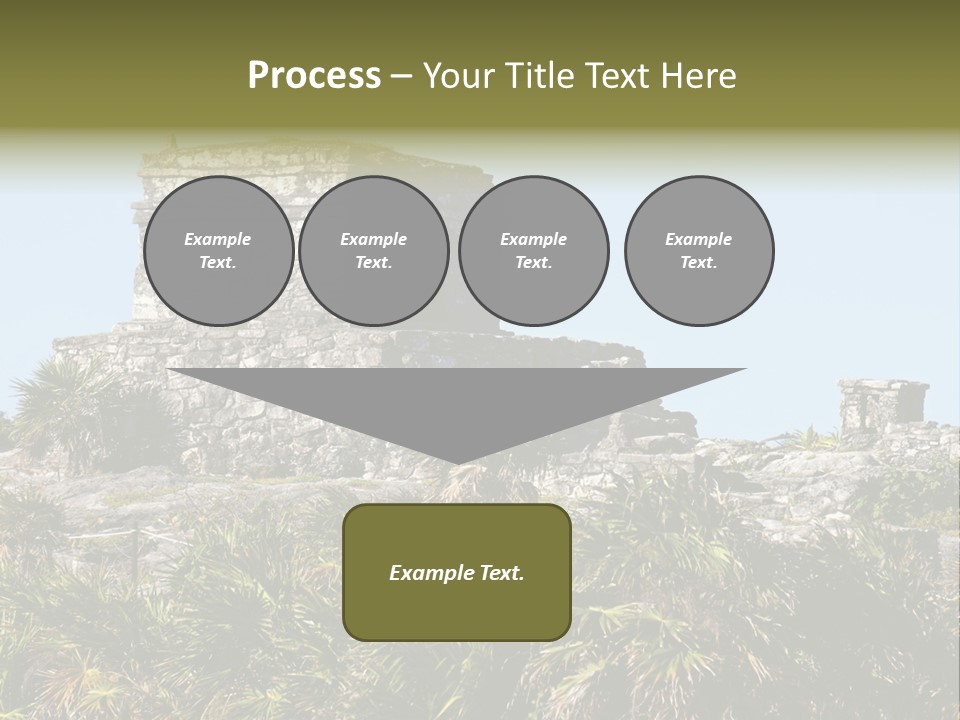 Archeological Site Tulum Building PowerPoint Template