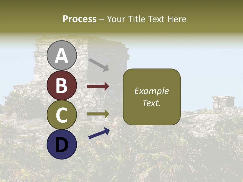 Archeological Site Tulum Building PowerPoint Template