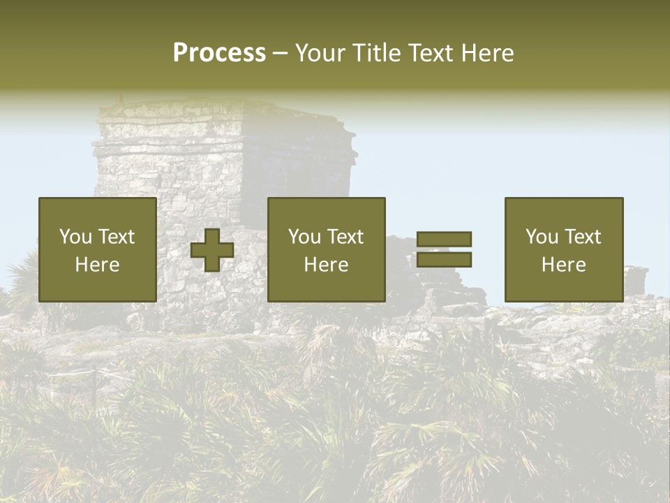 Archeological Site Tulum Building PowerPoint Template