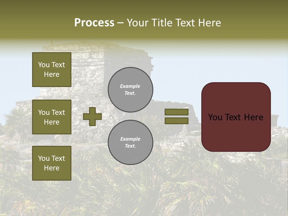 Archeological Site Tulum Building PowerPoint Template