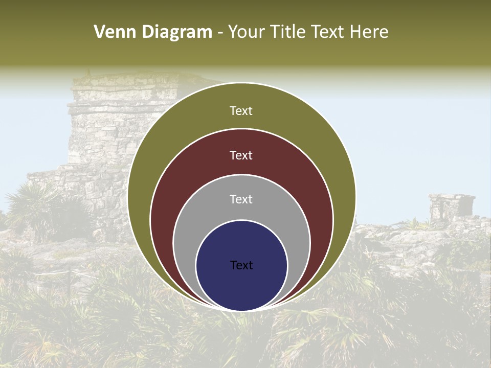 Archeological Site Tulum Building PowerPoint Template
