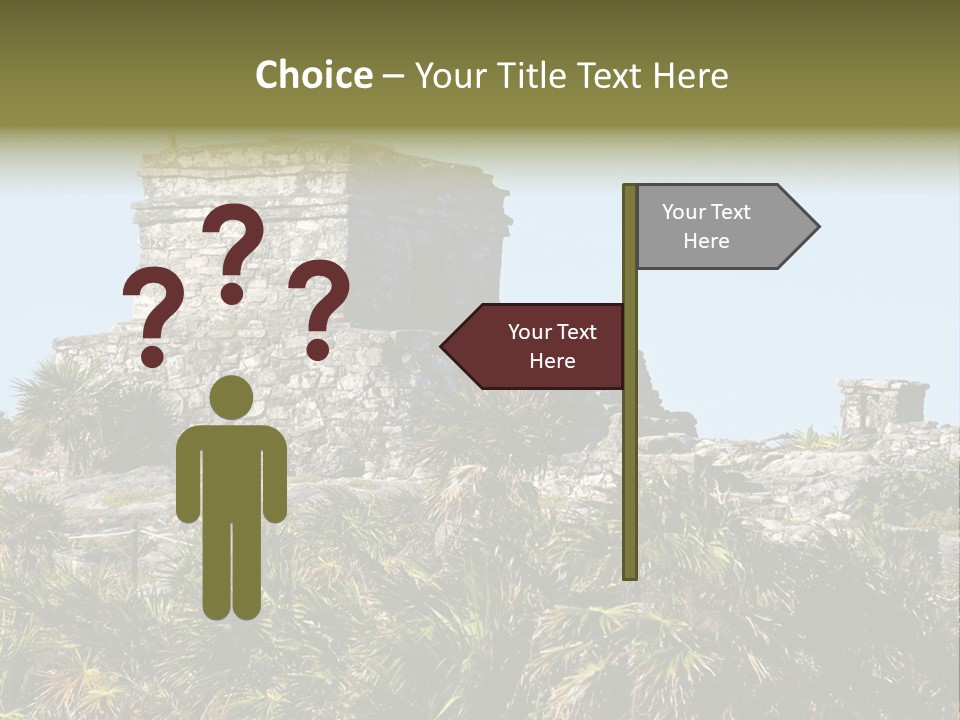 Archeological Site Tulum Building PowerPoint Template