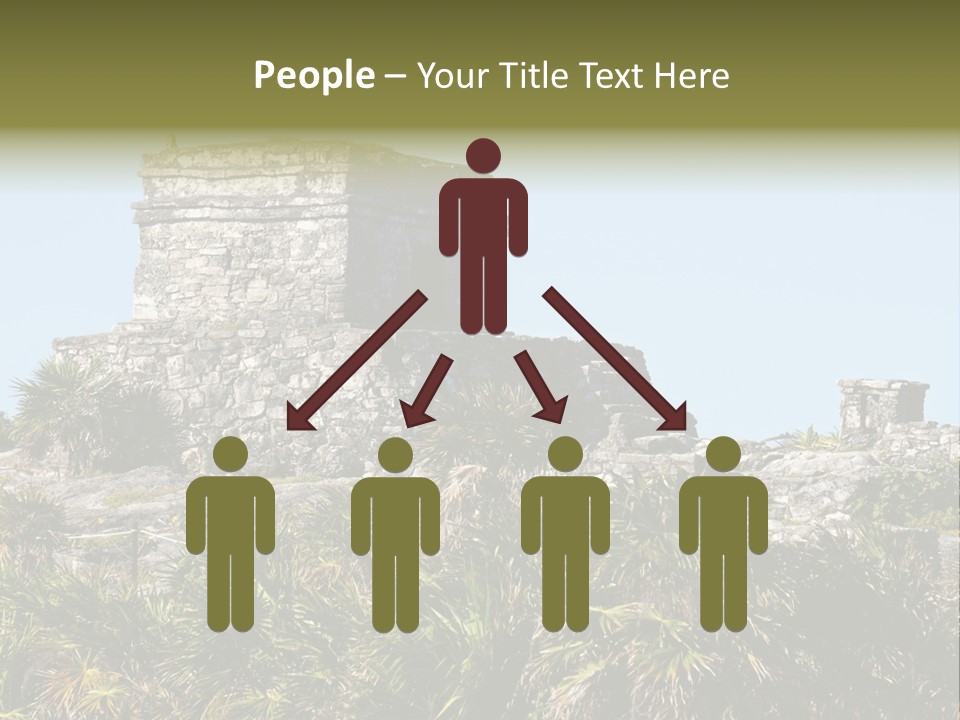 Archeological Site Tulum Building PowerPoint Template