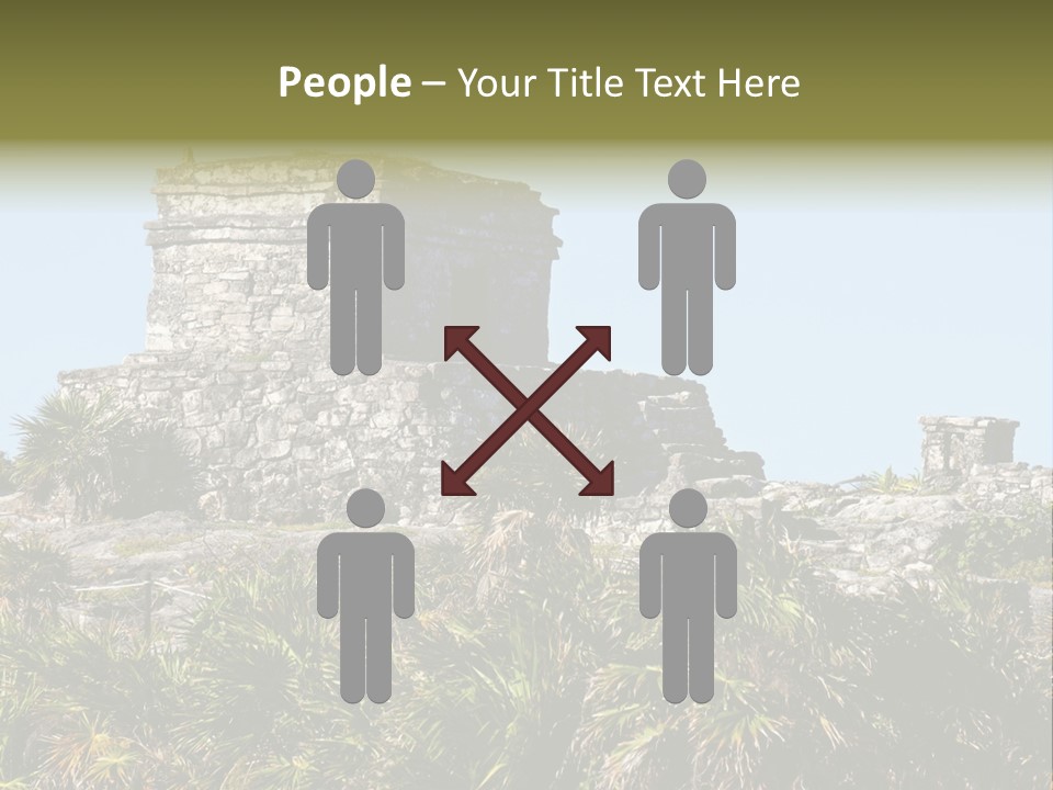 Archeological Site Tulum Building PowerPoint Template