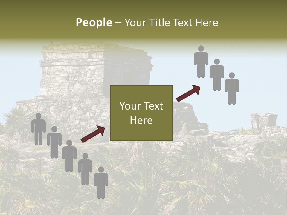Archeological Site Tulum Building PowerPoint Template