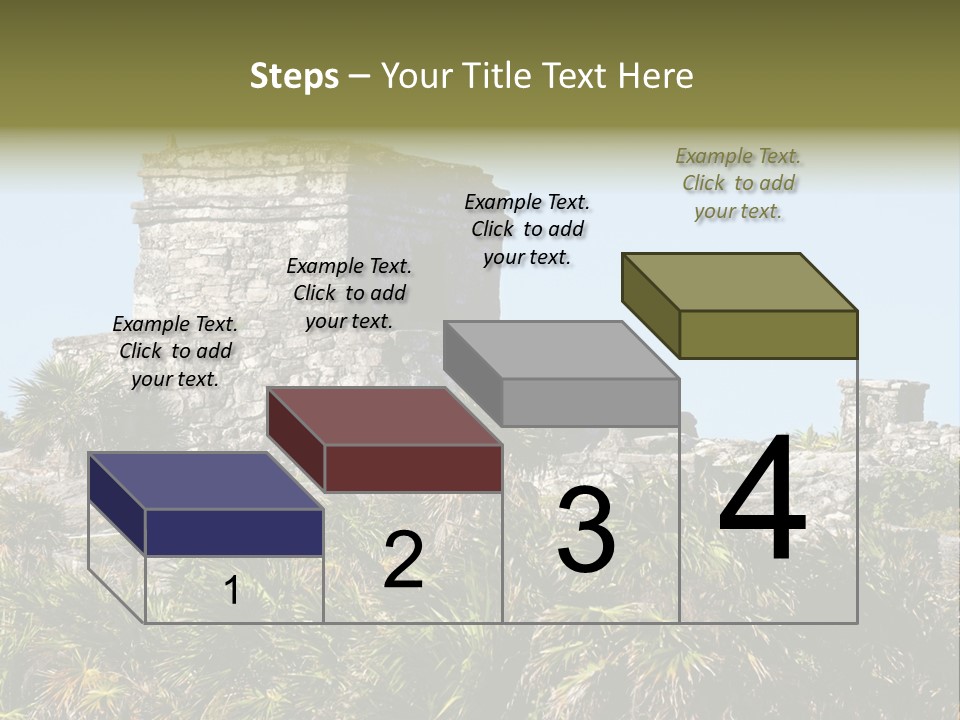 Archeological Site Tulum Building PowerPoint Template