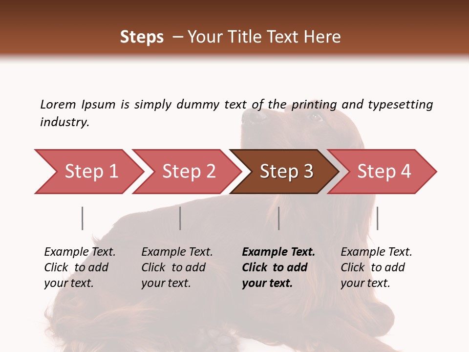 Setter Dog Isolated PowerPoint Template
