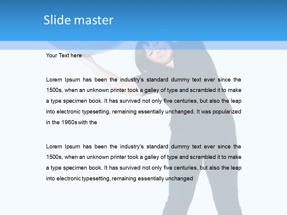 Recreation Female Woman PowerPoint Template