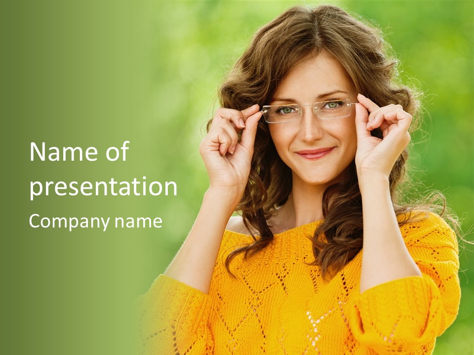 Jolly Girl Nice PowerPoint Template