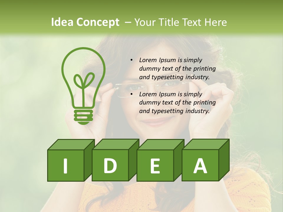 Jolly Girl Nice PowerPoint Template