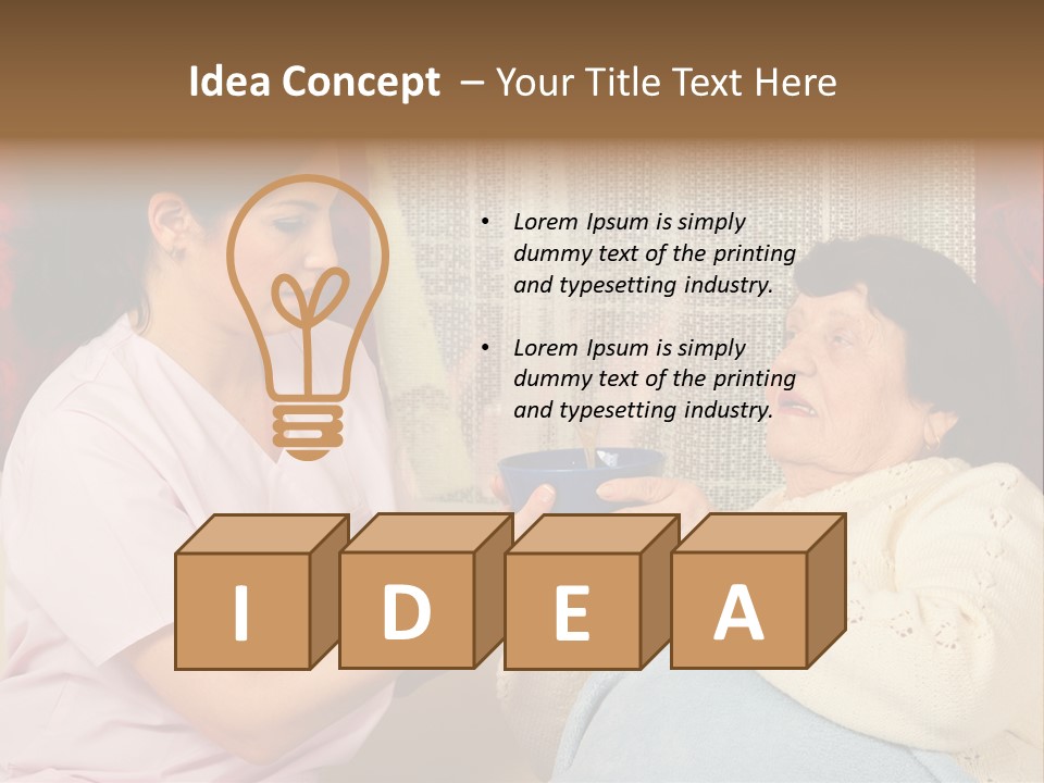 Doctor Visit Food PowerPoint Template