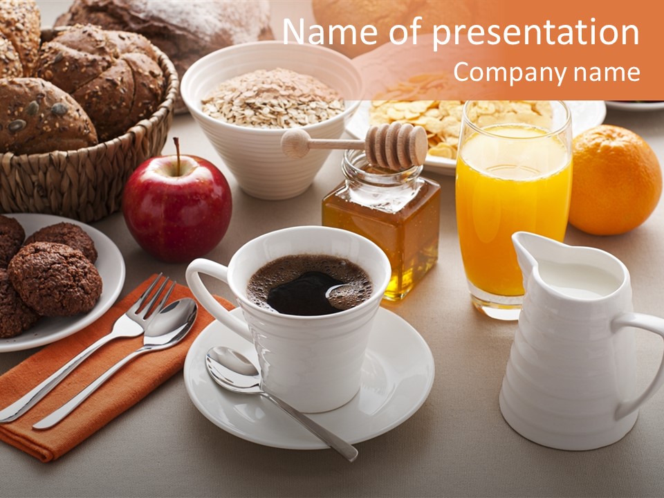 Food Honey Dish PowerPoint Template