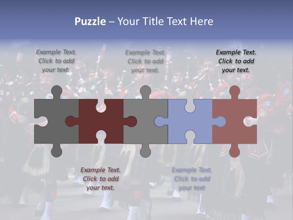 Celebration Ireland Kilt PowerPoint Template