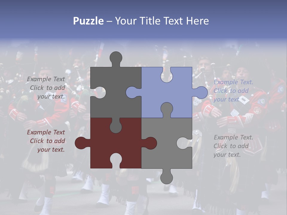 Celebration Ireland Kilt PowerPoint Template