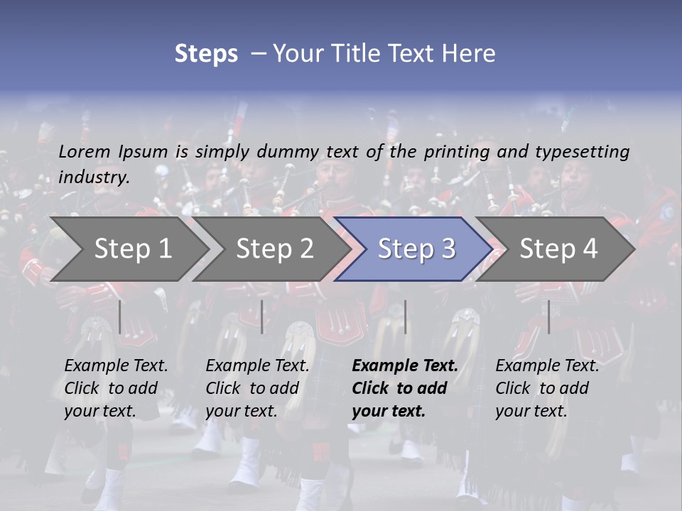 Celebration Ireland Kilt PowerPoint Template