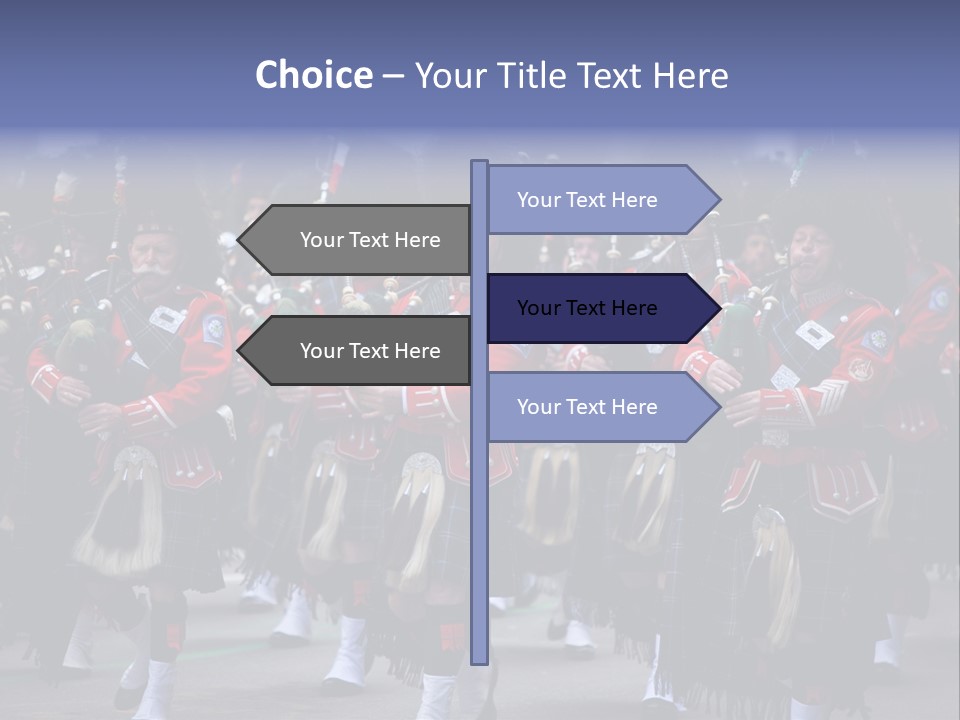 Celebration Ireland Kilt PowerPoint Template