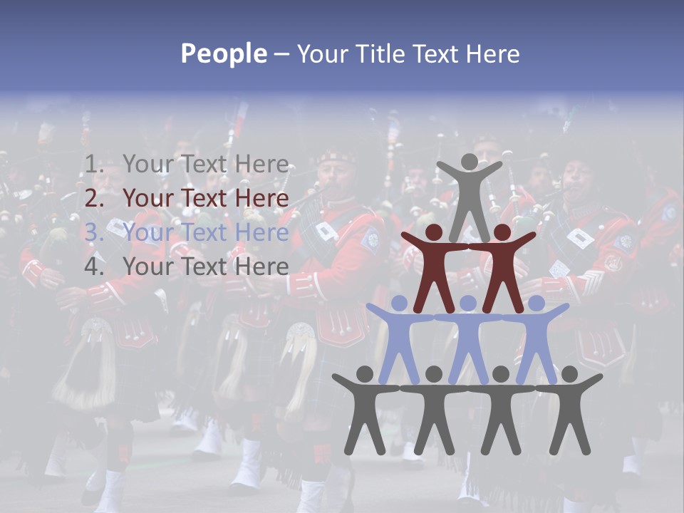 Celebration Ireland Kilt PowerPoint Template