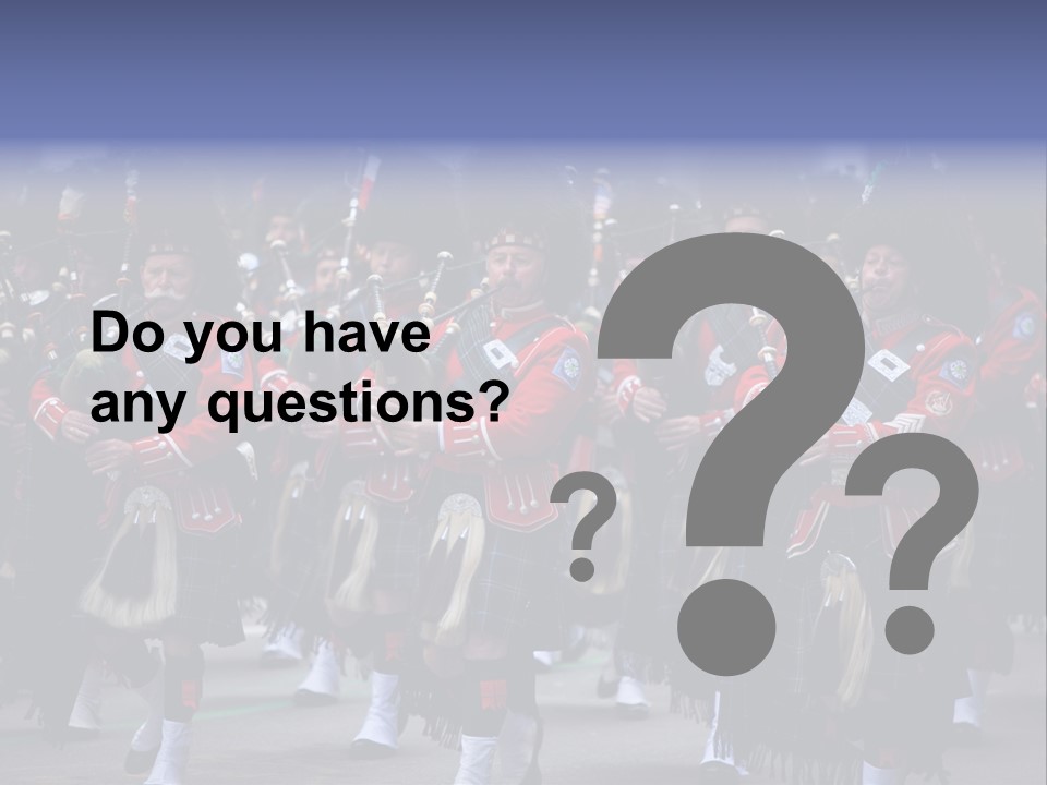 Celebration Ireland Kilt PowerPoint Template