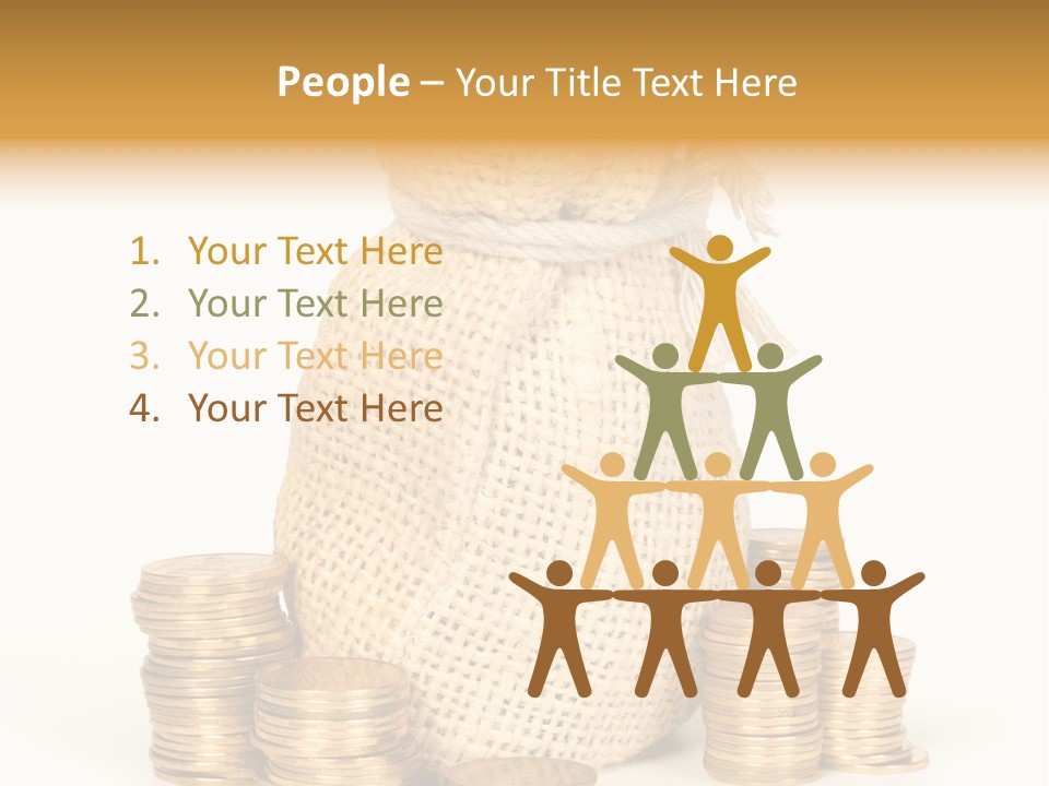 Helping Hand White Human PowerPoint Template