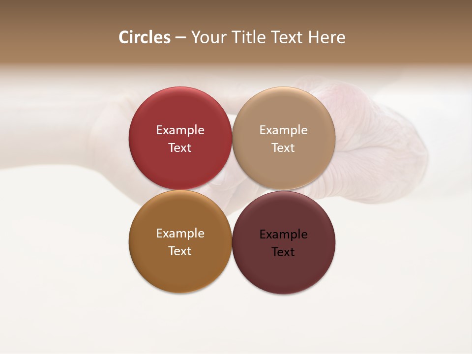 Togetherness Helping Hand Senior PowerPoint Template