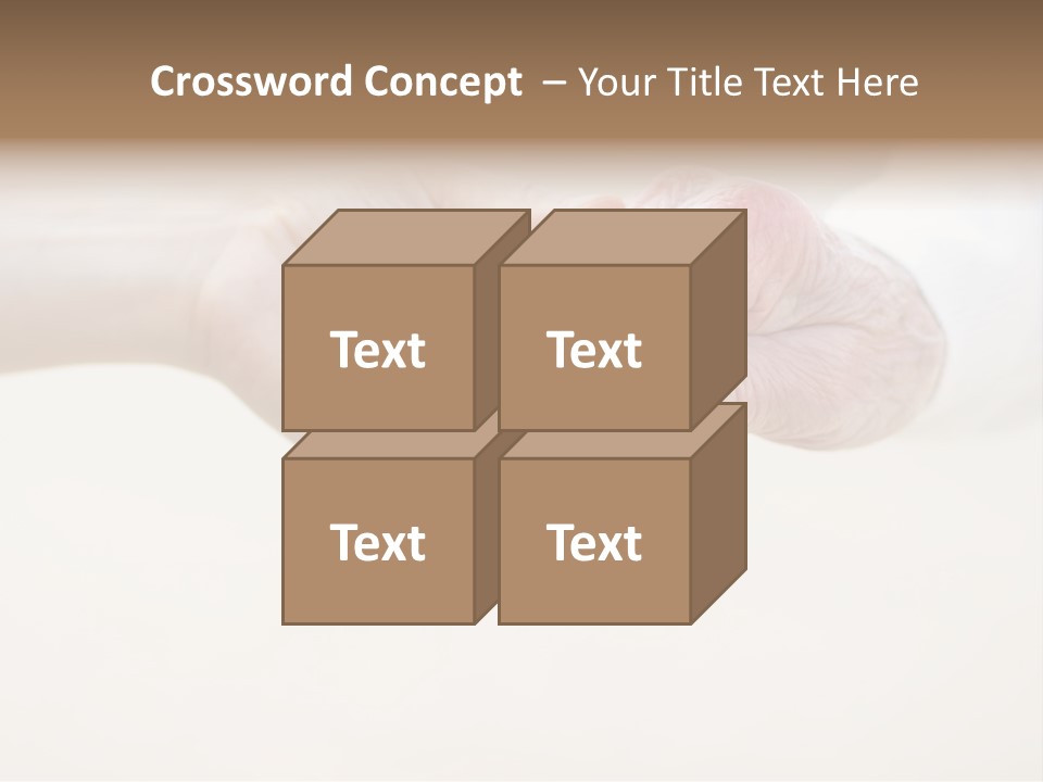 Togetherness Helping Hand Senior PowerPoint Template