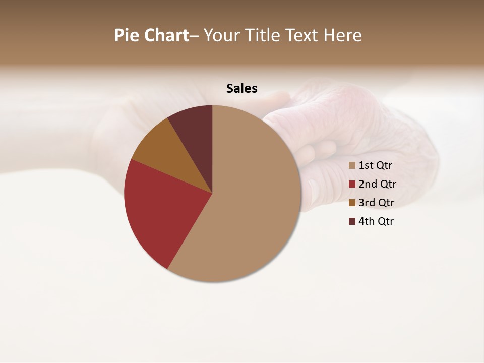 Togetherness Helping Hand Senior PowerPoint Template