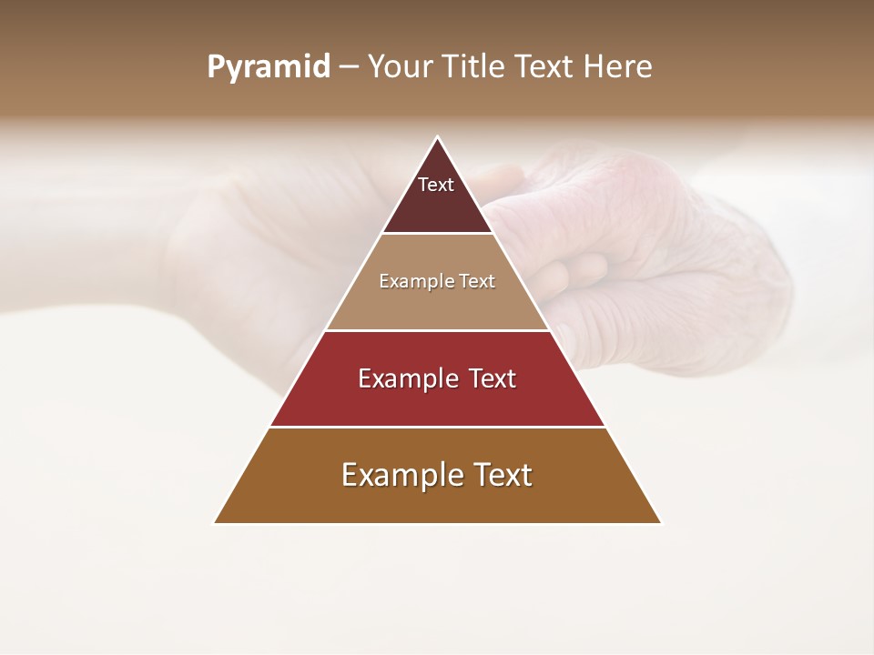 Togetherness Helping Hand Senior PowerPoint Template