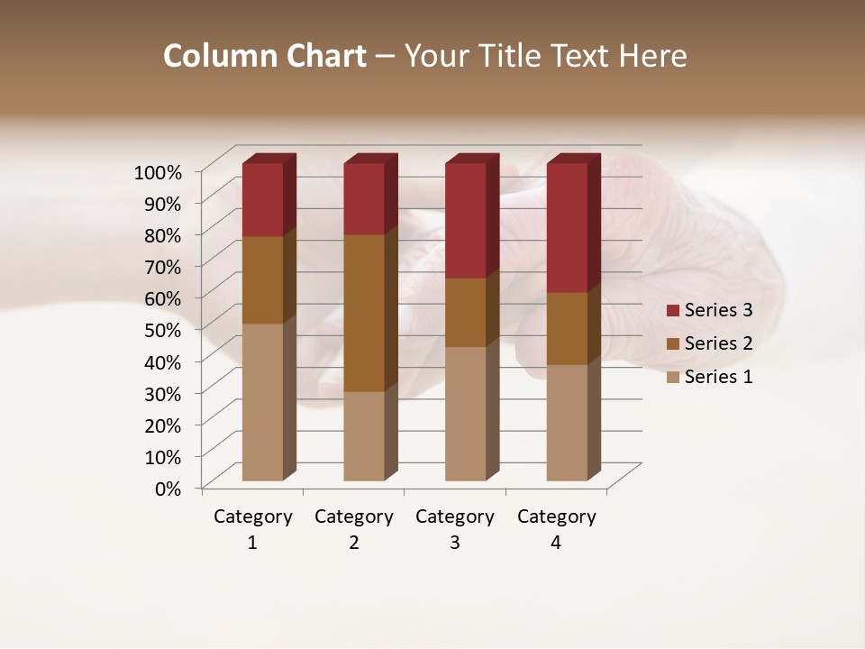 Togetherness Helping Hand Senior PowerPoint Template